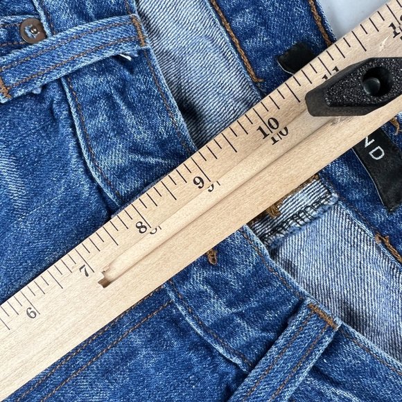 J Brand Jean Shorts Women 29 Libra Mid Rise Blue Distressed Cut Off Denim Cotton - Picture 14 of 15